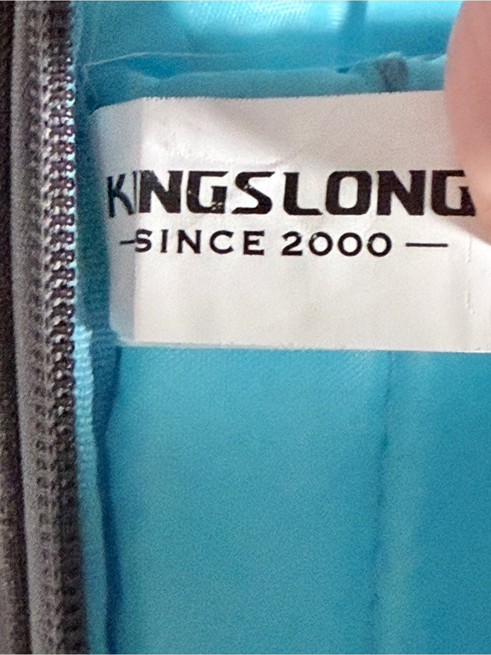 Kingslong 15.6 Laptop Bag - Classed Up Grey & Bright Blue - Picture 2 of 12